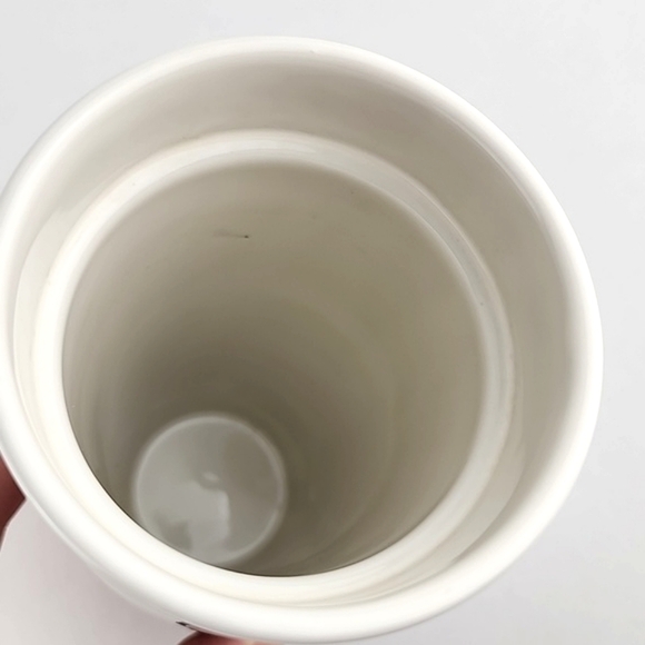 Rae Dunn Ceramic Travel Insulated Tall Mug Drink Lid Cup DRINK  Large Letters - Picture 8 of 12